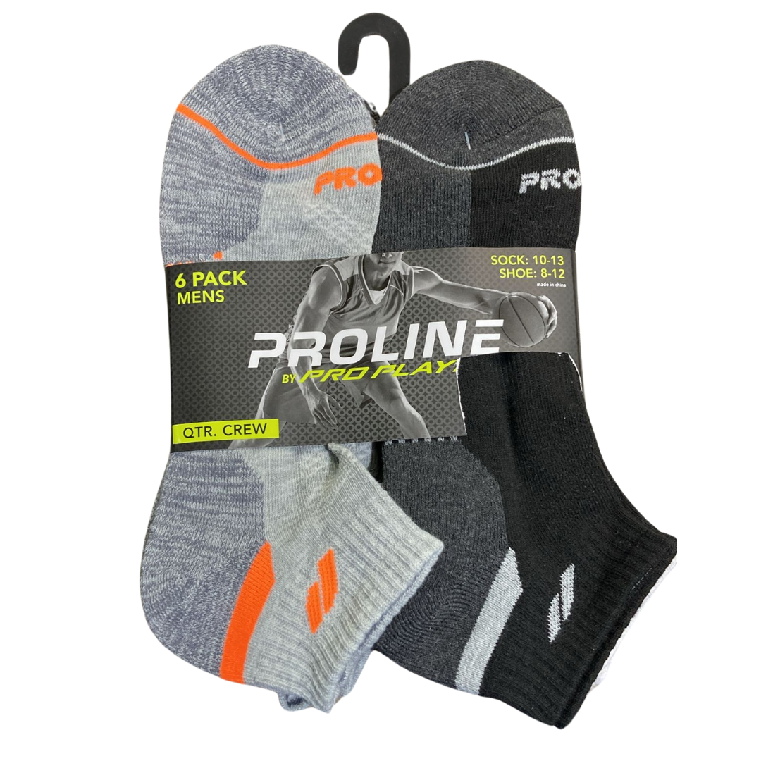 Puma Men's Proline Crew Socks Multi 6 Pair Pack