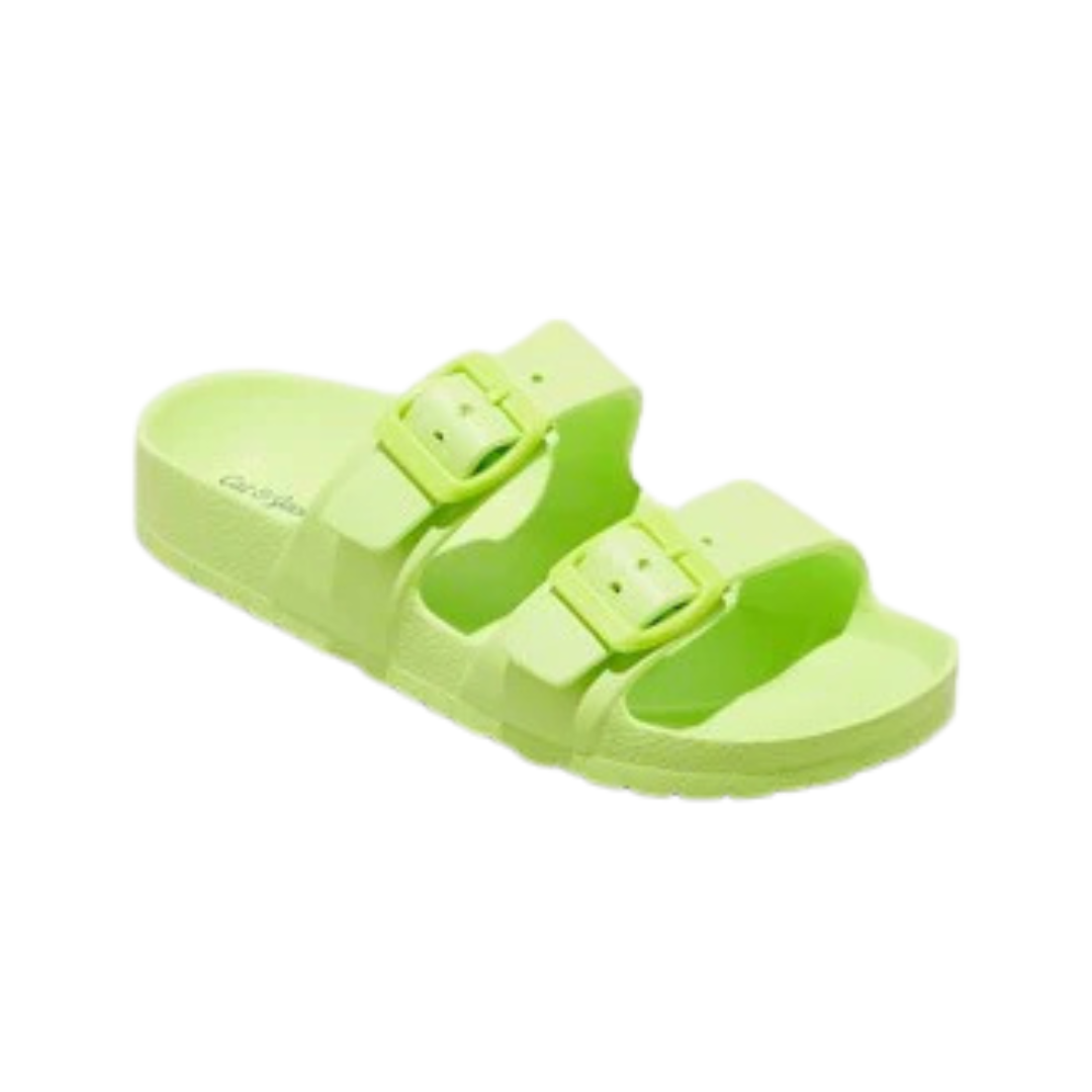 Cat & Jack Kid's Noa Slides Lime Green 077-04-0416