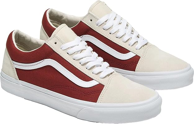 Vans Old Skool Canvas Suede Sneakers Fired Brick Men - 507698