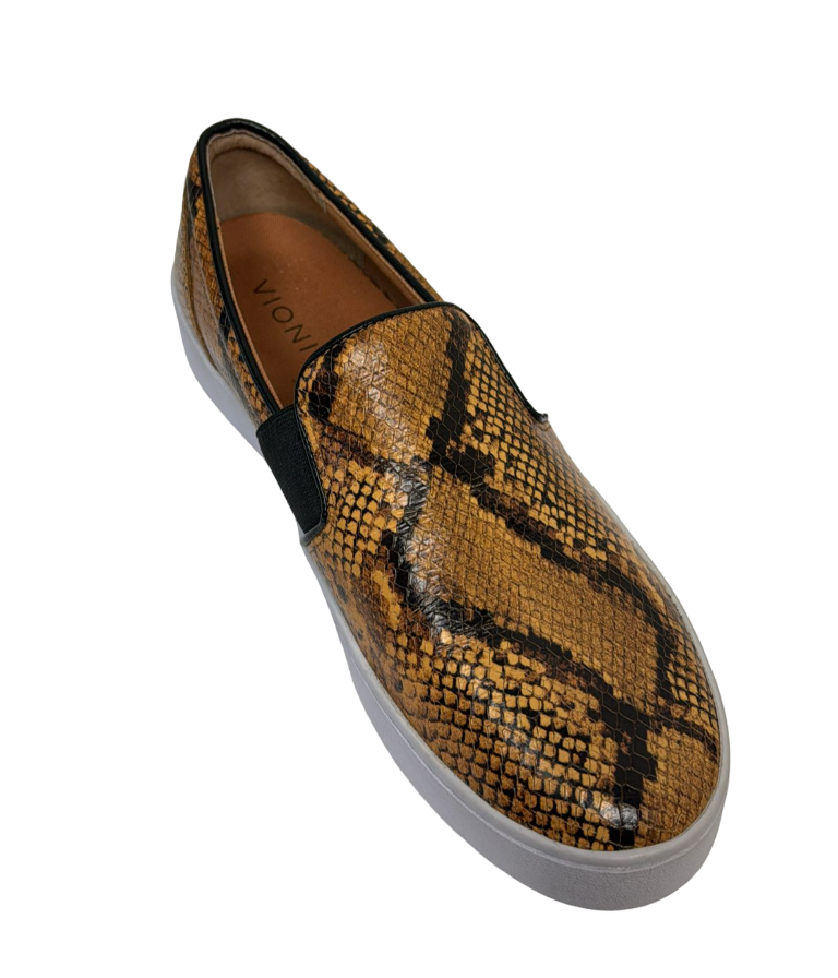 Vionic Women Loafers Snake Print Leather