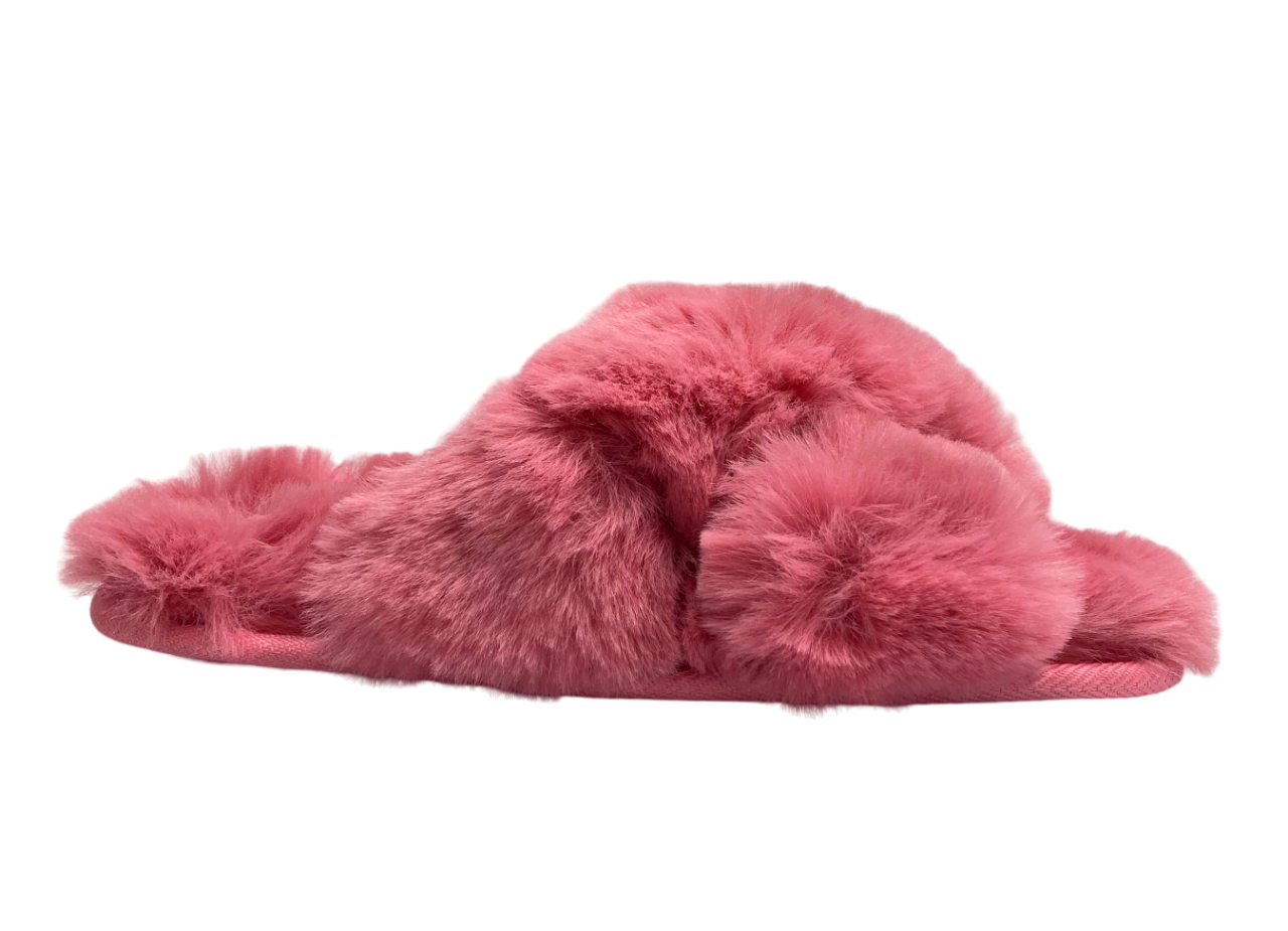 Kids warm slippers pink