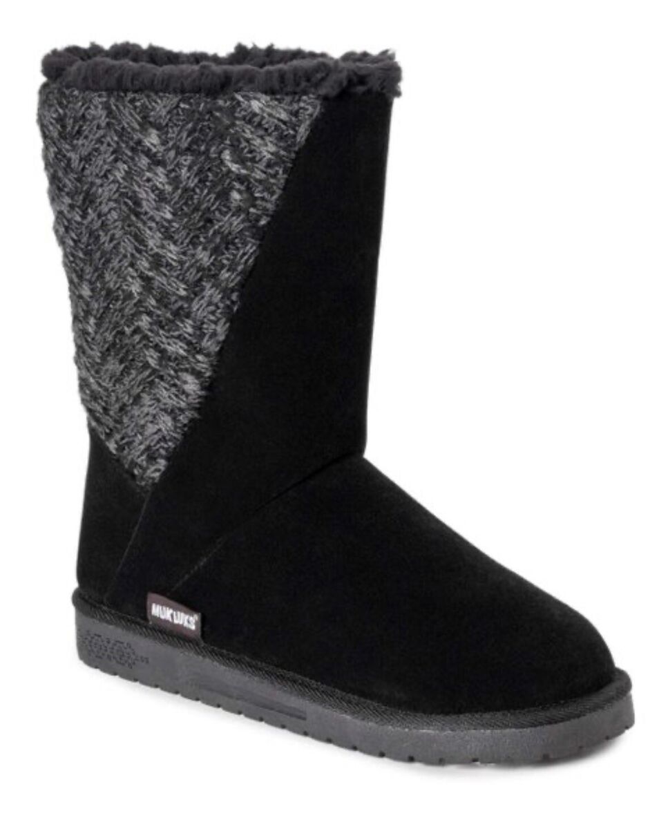 Muk Luks women's Long Boots Black warm