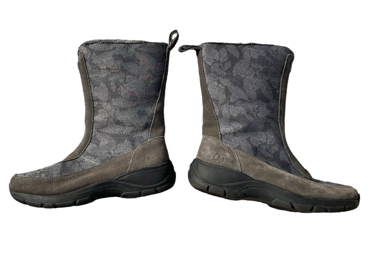 Lands End Women's All Weather long grey Boots