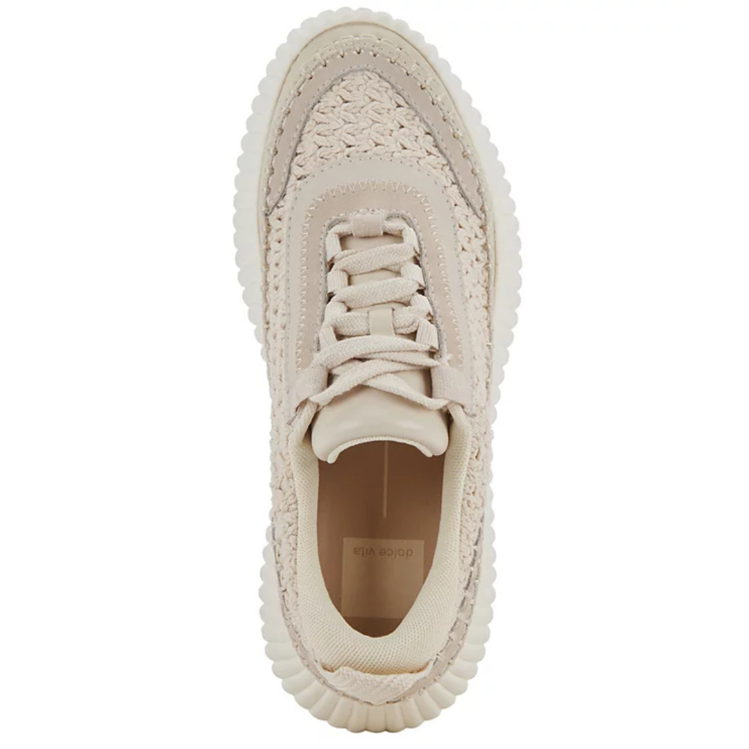 Dolce Vita Women's Platform Dolen Sneaker Sandstone Knit