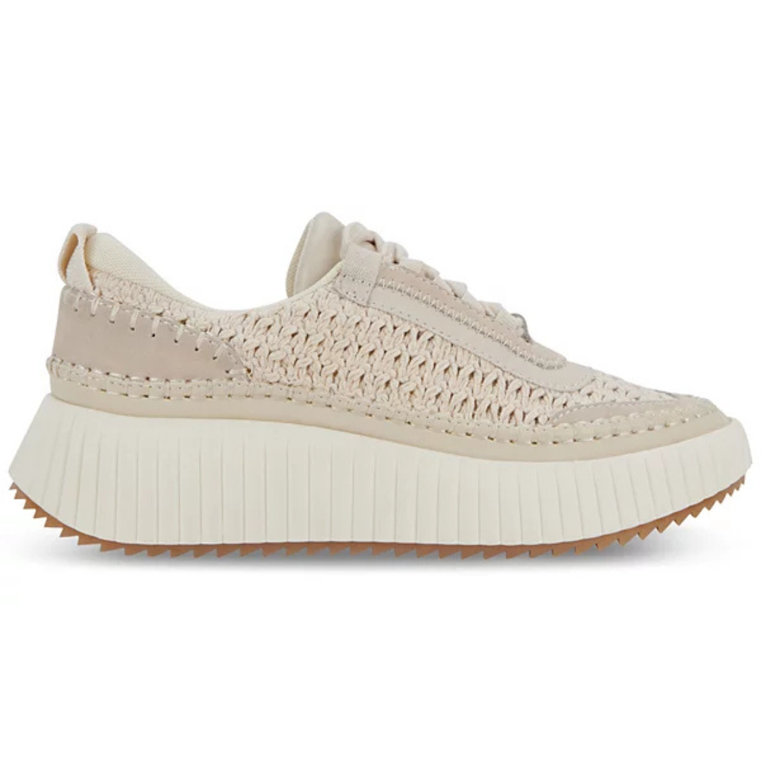 Dolce Vita Women's Platform Dolen Sneaker Sandstone Knit