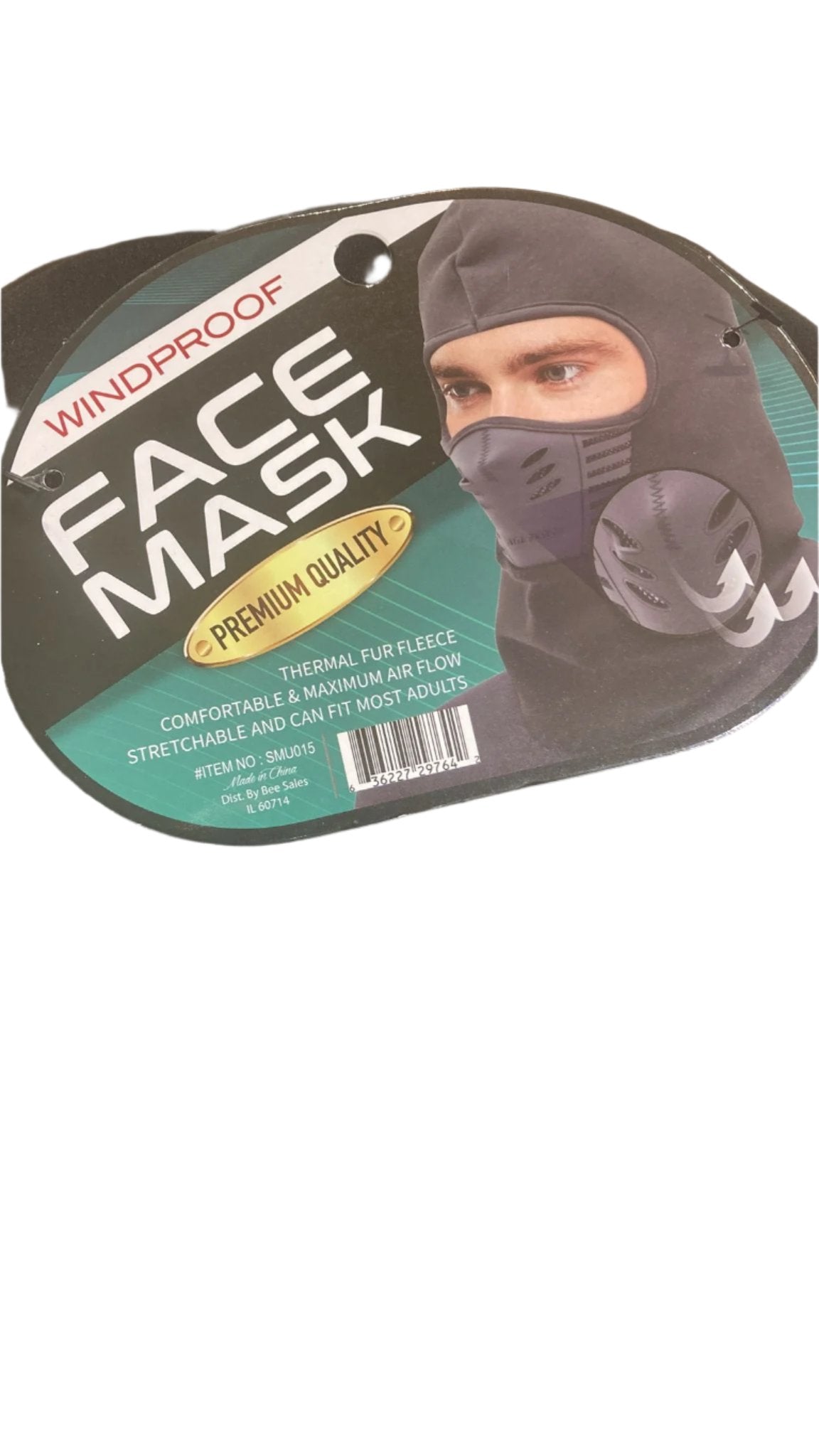 Windproof Face Mask Air Flow Item No:SMU015