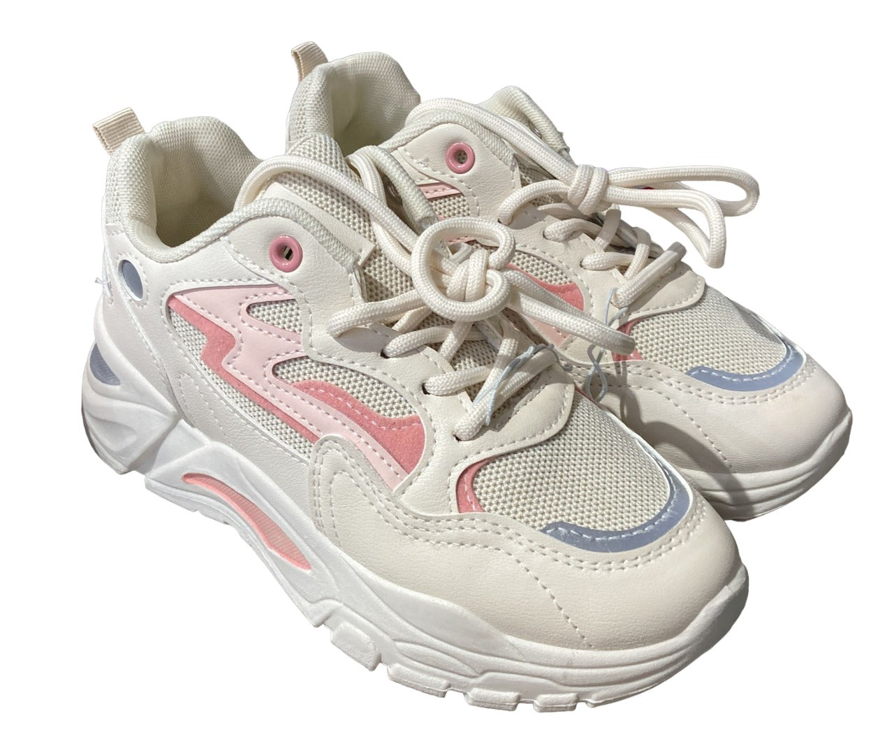 Chaussures de sport Y88 Beige Pick et gris fluo