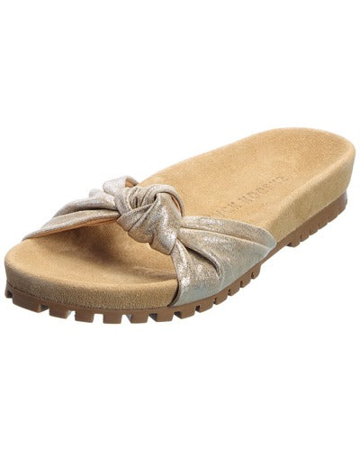 Sandalias Phoebe de ante con nudo platino para mujer de Jack Rogers