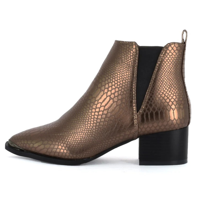 Seven 7 Women's Madison Python Pointed Bootie