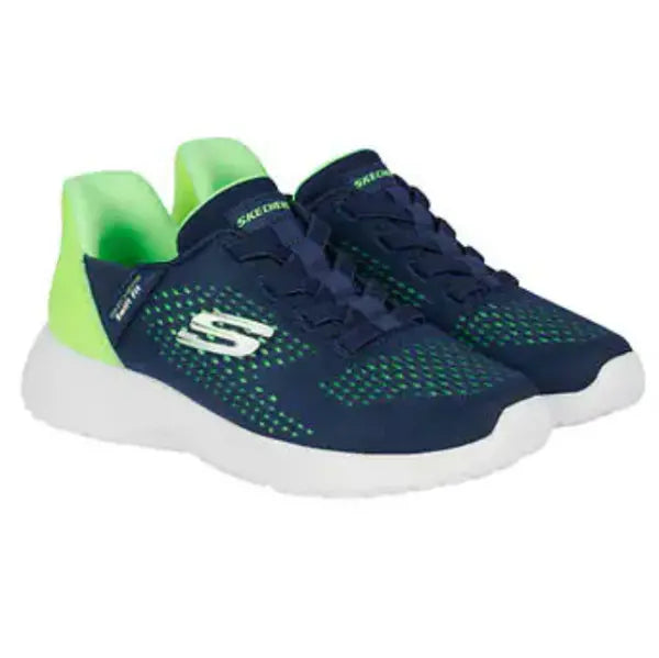 Skechers Kid's Swift Fit Sneaker Navy/Green