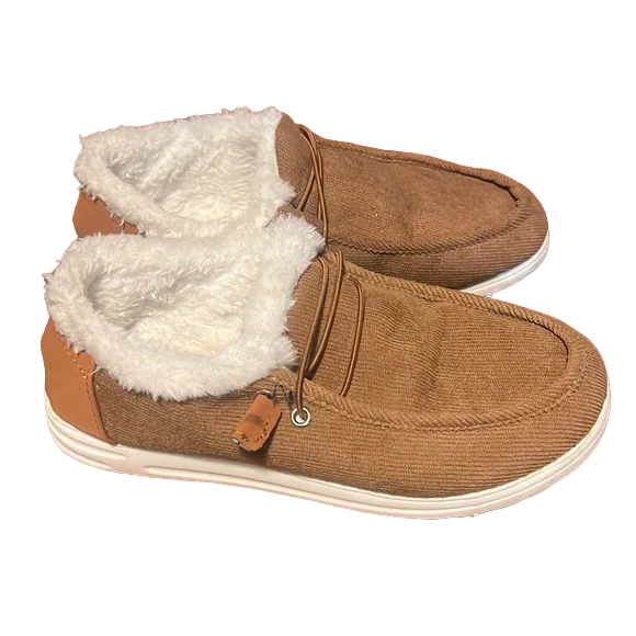 Fashion Women's Brown Faux Fur Winter Shoe