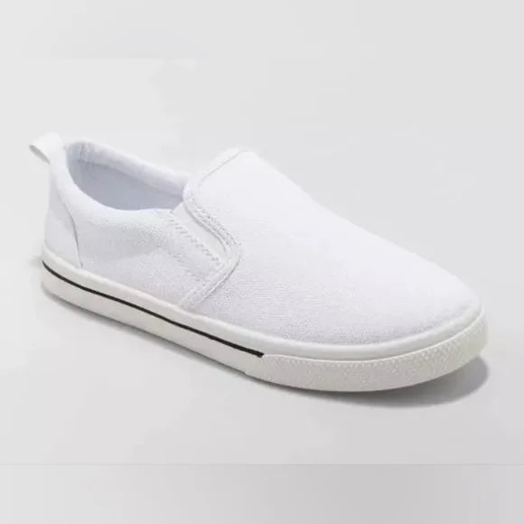 Kids' Slip-On Sneakers White - Cat & Jack NWT