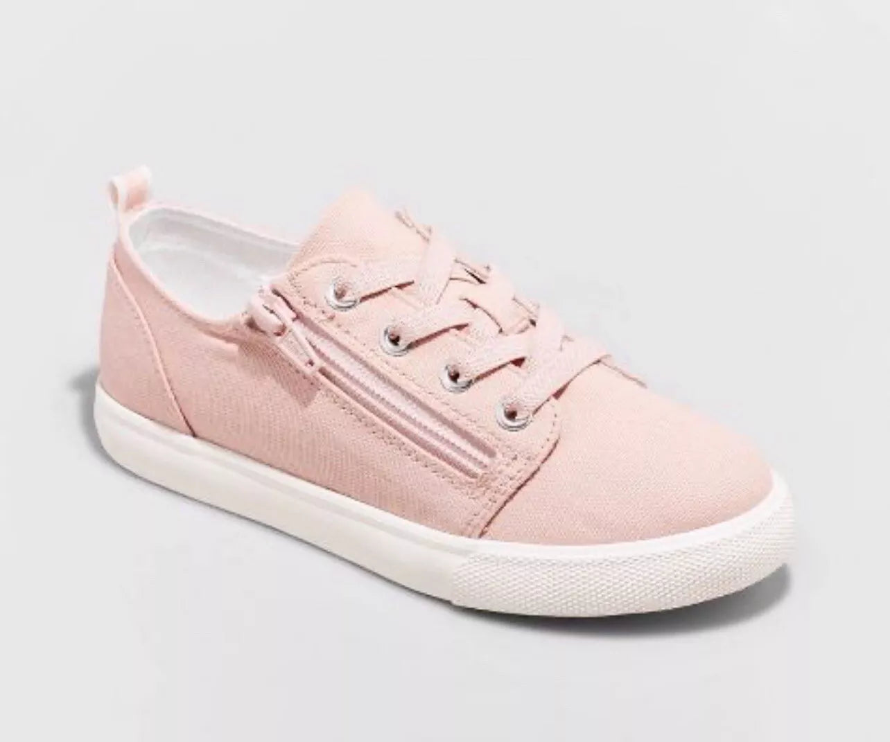 C&J Lucian Big Girl's Slip On Comfort Sneaker- Blush Pink  Kid's