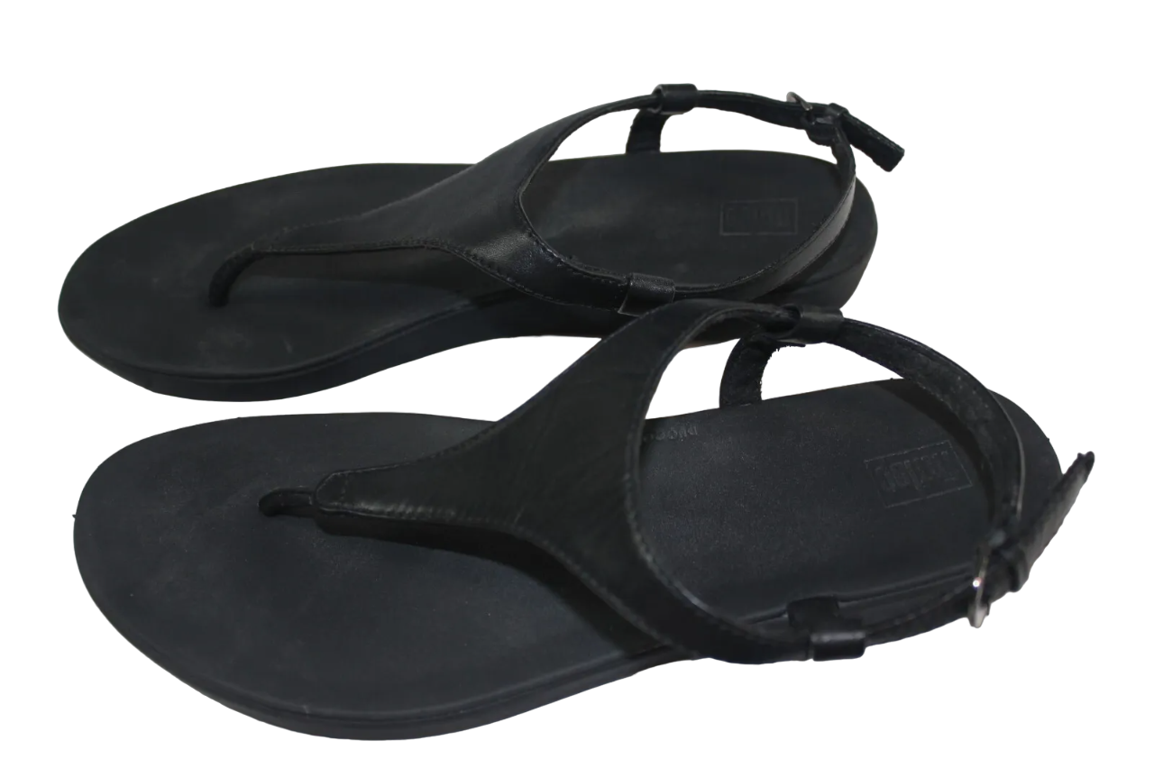 Fitflop Iqushion Comfort Technology Black Flipflops